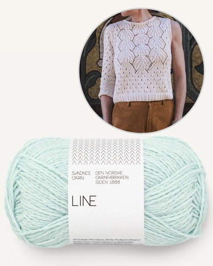 Yua Shirt | romantisches Lacemuster aus Line von Sandnes Garn