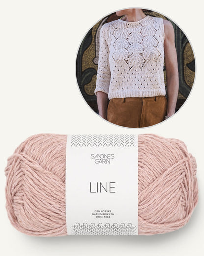 Yua Shirt | romantisches Lacemuster aus Line von Sandnes Garn