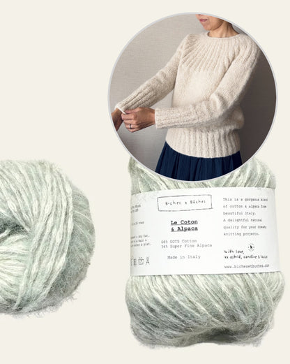 Yukiho kampsun | õrn ja lihtne, valmistatud Biches & Bûchesi Le Cotoni ja Alpaca lõngast