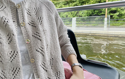 Peony Cardigan | delicate pattern from Le Petit Organic Cotton by Biches & Bûches