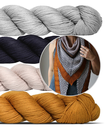 Zimtstern | unistav muster lõngast Cheeky Merino Joy, autor Rosy Green Wool