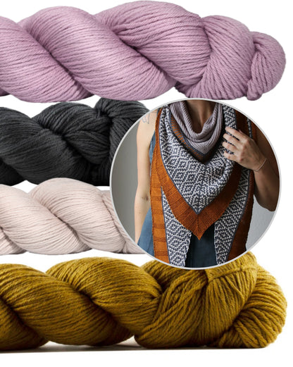 Zimtstern | unistav muster lõngast Cheeky Merino Joy, autor Rosy Green Wool