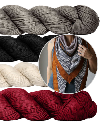 Zimtstern | unistav muster lõngast Cheeky Merino Joy, autor Rosy Green Wool