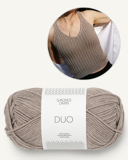 Zoe Top | avec un ajustement parfait en duo de Sandnes Garn