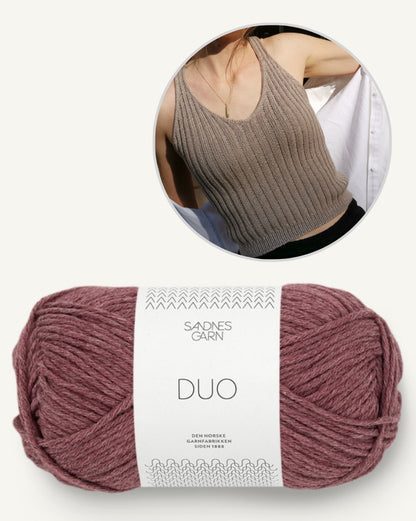 Zoe Top | avec un ajustement parfait en duo de Sandnes Garn