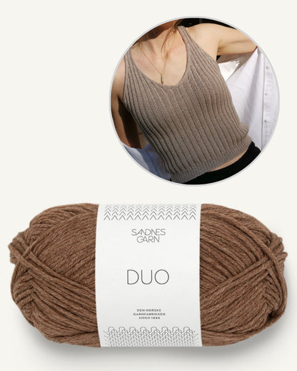 Zoe Top | avec un ajustement parfait en duo de Sandnes Garn