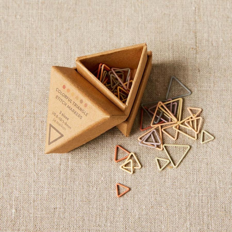 CocoKnits Maschenmarkierer Colorful Triangle Stich Markers 1