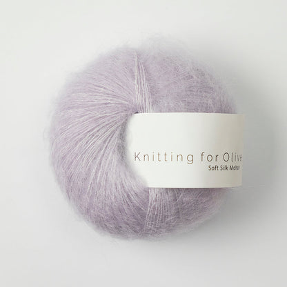 Knitting for Olive Soft Silk Mohair Farbe purple unicorn
