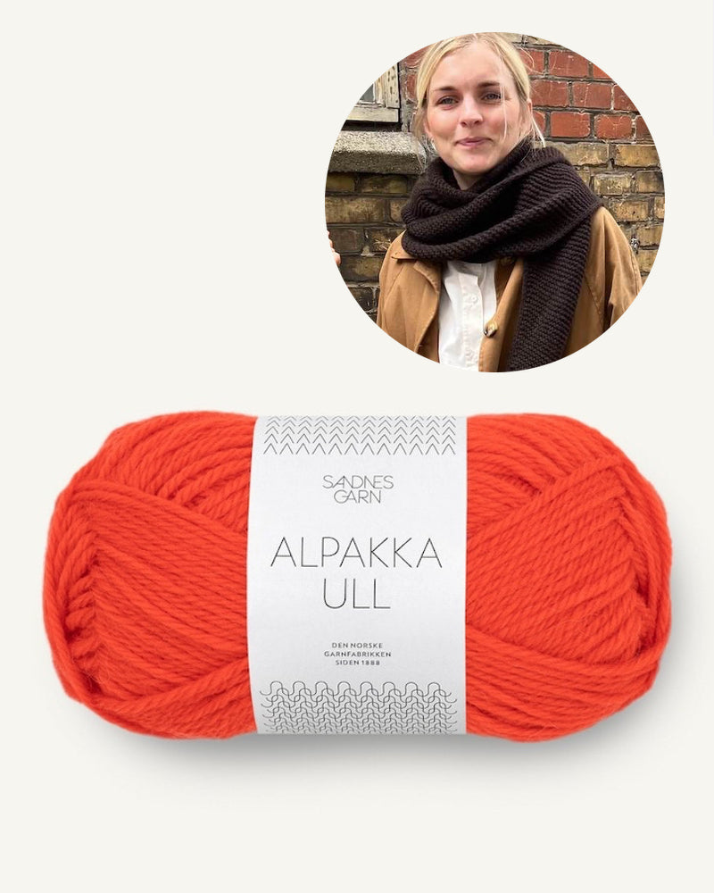 Petiteknit Sophie Shawl mit Alpakka Ull von Sandnes Garn Farbe 3819