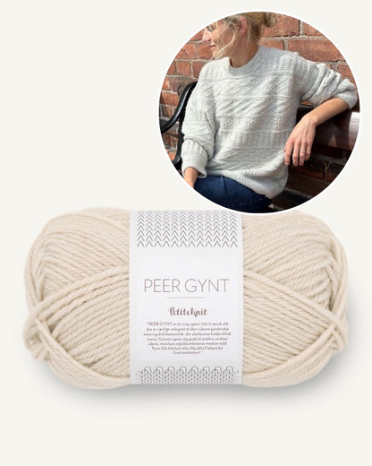 Storm Sweater | Musterpullover aus Peer Gynt von Sandnes Garn
