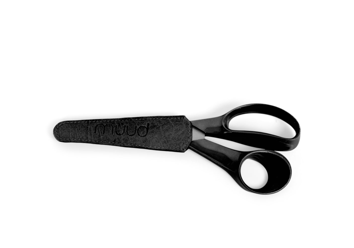 muud Etui für Scheren, schwarz, mit Schere, Steckhülle