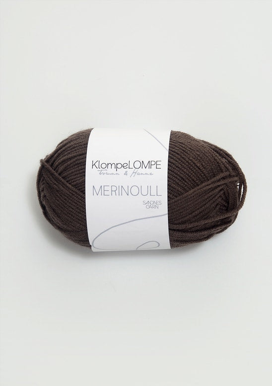 Sandende Garn Klompelompe Merinoull Farbe 3081