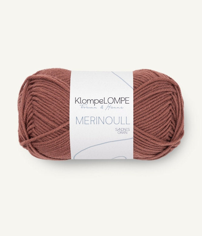 Sandende Garn Klompelompe Merinoull Farbe 4043
