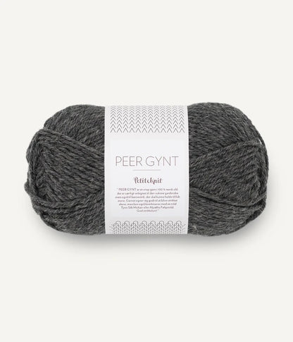 Sandnes, Peer Gynt by PetiteKnit, charcoal melange 1065